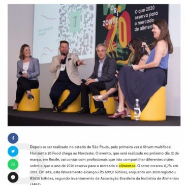 Encontro Horizonte 20 Food debate sobre o futuro dos alimentos no Nordeste – 3 Talheres