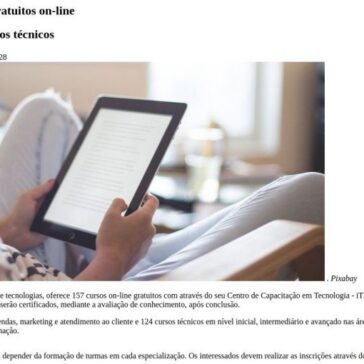 Intelbras oferece 157 cursos gratuitos on-line – Leia Já (Ne10)