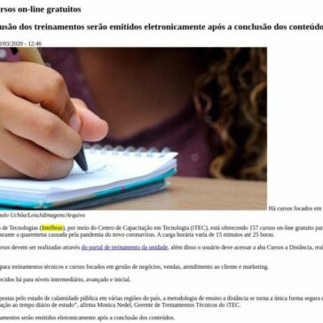 Intelbras oferece 157 cursos on-line gratuitos – Leia Já (Ne10)