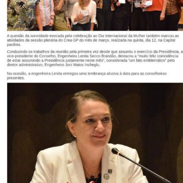 Plenária celebrou a sororidade – CREA-SP