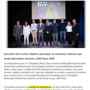 BW Talks debate principais temas da sustentabilidade ambiental em SP – Tem Sustentável