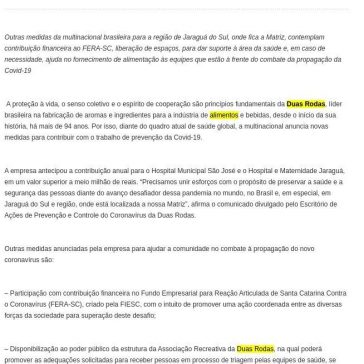 Combate ao coronavírus: Duas Rodas doa mais de meio milhão de reais para hospitais regionais – Revista Laticínios