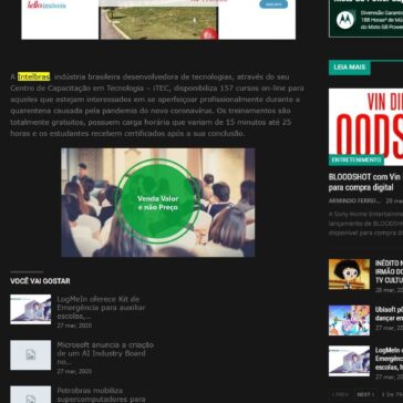 Intelbras Oferece 157 Cursos On-Line Gratuitos Para Você Se Aperfeiçoar Profissionalmente Durante A Quarentena – Blog do Armindo