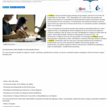 Intelbras oferece 157 cursos online gratuitos – ABC do ABC