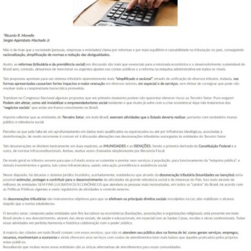 Riscos e Oportunidades para o Terceiro Setor nas Reformas Tributária e da Previdência Social APF