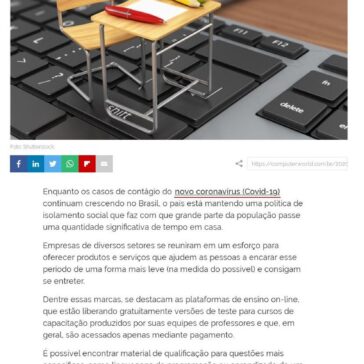 Qualificação na quarentena: mais de 1 mil cursos disponíveis de graça – ComputerWorld