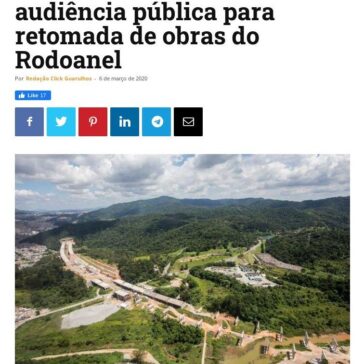 Governo de São Paulo realiza audiência pública para retomada de obras do Rodoanel – Click Guarulhos