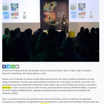 Horizonte 20 Food debate sobre o futuro dos alimentos no Nordeste – Revista Click Rec