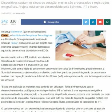 Manta vestível capta sinais biomédicos em ECGs – Medicina S/A
