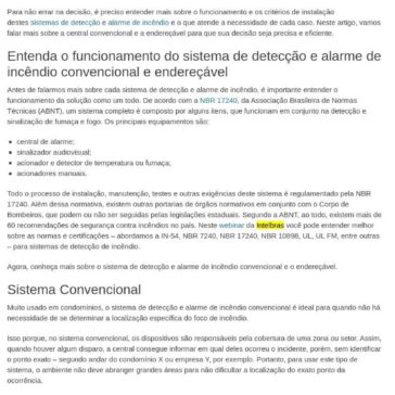 Veja as diferenças entre cada sistema de detecção e alarme de incêndio – Eletricista Florianópolis
