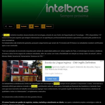 Intelbras oferece 157 cursos on-line gratuitos – Rmax