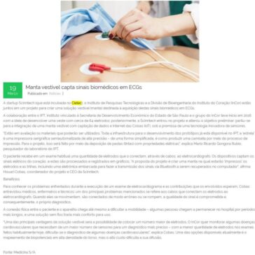 Manta vestível capta sinais biomédicos em ECGs – Sindessmat