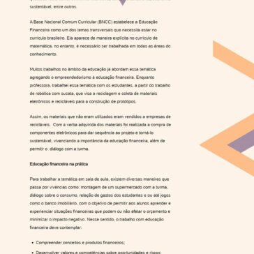 A importância de trabalhar a educação financeira na sala de aula – UOL