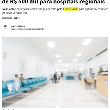Empresa de Jaraguá do Sul doa mais de R$ 500 mil para hospitais regionais – NSC Total