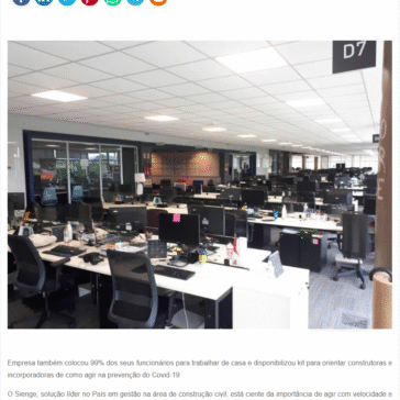Sienge libera gratuitamente acessos adicionais aos seus clientes como forma de promover trabalho remoto – Segs