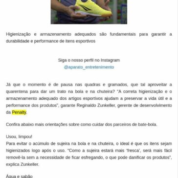 Dicas para a limpeza de bolas e chuteiras – Aparato do Entretenimento