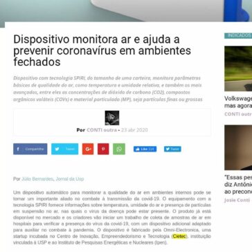 Dispositivo monitora ar e ajuda a prevenir coronavírus em ambientes fechados – CONTI outra, artes e afins
