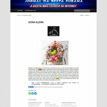 DONA ALZIRA – Jornal da Besta Fubana