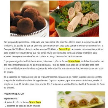 Quarentena na cozinha: aproveite as receitas! – Gourmet Brasília