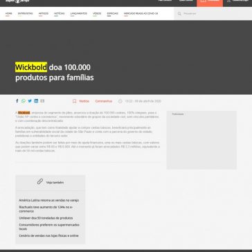 Wickbold doa 100.000 produtos para famílias – Super Varejo