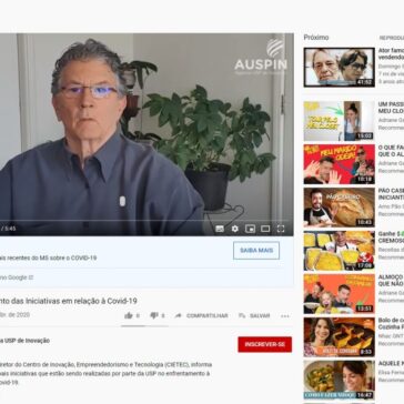 CIETEC: Levantamento das Iniciativas em relação à Covid-19 – AUSPIN You Tube
