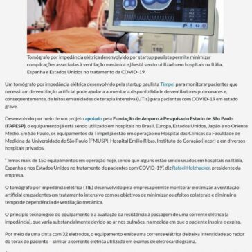 Tecnologia otimiza o uso de ventiladores pulmonares e de leitos em UTI – Confap
