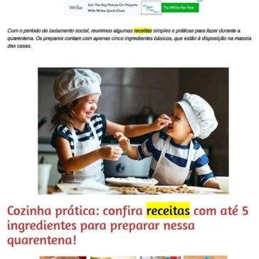 Cozinha prática: confira receitas com até 5 ingredientes para preparar nessa quarentena! – Blog Eu, Ele e as Crianças