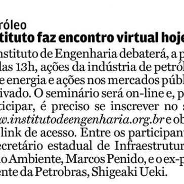 Instituto faz encontro virtual hoje – A Tribuna