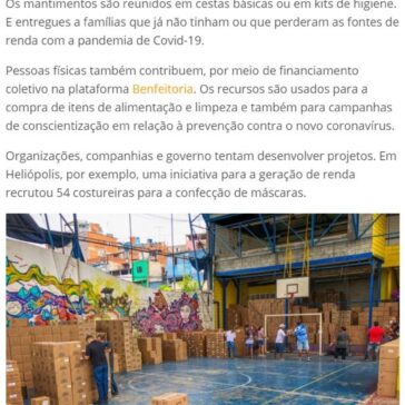 Doações chegam a famílias que já não têm o que comer – Catraca Livre