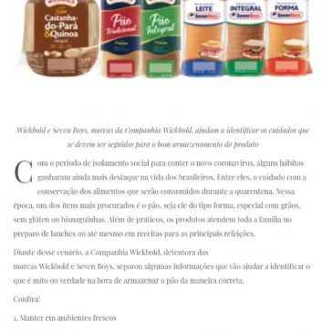 Quarentena: mitos e verdades sobre a conservação de pães no período de isolamento – Ryqueza