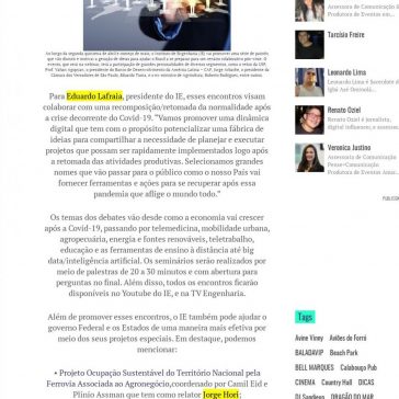 Instituto de Engenharia promove série de debates digitais com foco em ideias para ajudar o Brasil no pós-crise – O Povo