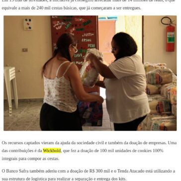 Movimento distribui mais de 240 mil cestas básicas; veja como ajudar – Isabella Barros Martins