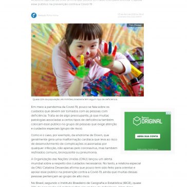 Coronavírus: pessoas com deficiência fazem parte do grupo de risco – Folha Vitória