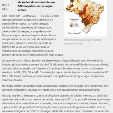 Dengue: startup quer instalar 1 milhão de armadilhas no entorno de hospitais antes da chegada da COVID-19 – Falando de Gestão