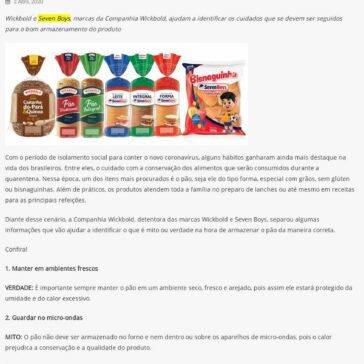 Quarentena: mitos e verdades sobre a conservação de pães no período de isolamento – Agito SP