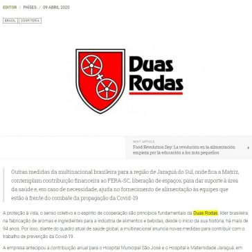 Duas Rodas doa mais de meio milhão de reais para hospitais regionais – Food News Latam
