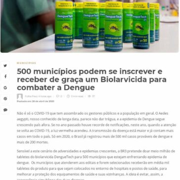 500 municípios podem se inscrever e receber de graça um Biolarvicida para combater a Dengue – Folha Piauí