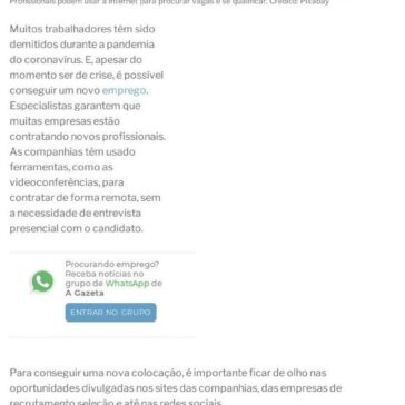 Empresas usam videoconferências para entrevistar candidato a emprego – Gazeta Online