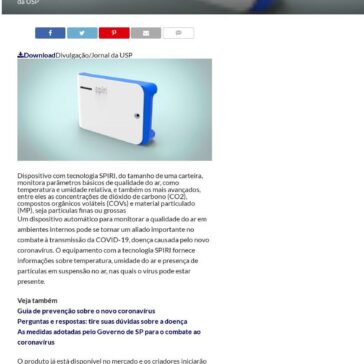 Dispositivo monitora ar e ajuda a prevenir coronavírus em ambientes fechados – Mix Vale