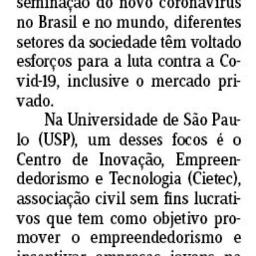 Startups ajudam no combate ao coronavírus – Jornal do Comércio