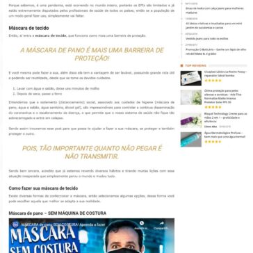 7 formas de como fazer sua máscara de tecido – mais uma barreira contra o coronavírus – Quadro Feminino