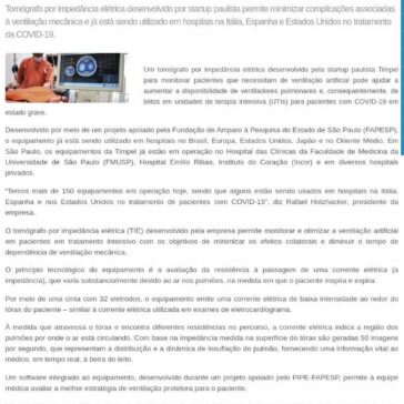 Tecnologia otimiza o uso de ventiladores pulmonares e de leitos em UTI – Fapesqpb