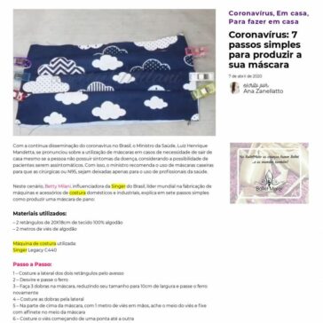 Coronavírus: 7 passos simples para produzir a sua máscara – Passeio Kids