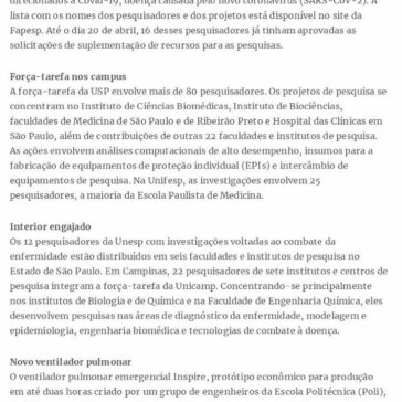 Cientistas paulistas ampliam estudos com foco na Covid-19 – O Imparcial