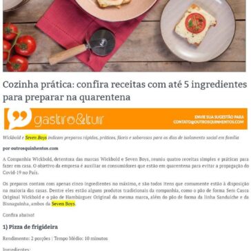 Cozinha prática: confira receitas com até 5 ingredientes para preparar na quarentena –  Outros Quinhentos