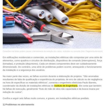 6 falhas comuns em instalações elétricas prediais – AECweb