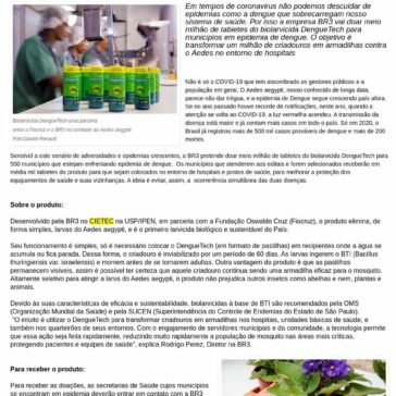 500 municípios podem se inscrever para receber Biolarvicida para combater a Dengue – Blog Jornal da Mulher