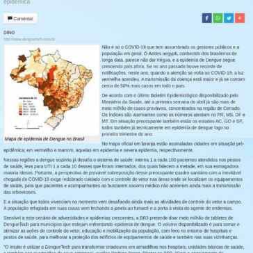Dengue: startup quer instalar 1 milhão de armadilhas no entorno de hospitais antes da chegada da COVID-19 – Portal do Sena