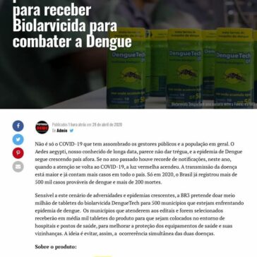 500 municípios podem se inscrever para receber Biolarvicida para combater a Dengue – Potengi News