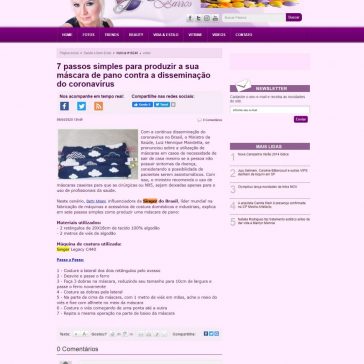 7 passos simples para produzir a sua máscara de pano contra a disseminação do coronavírus – Jaciara Barros